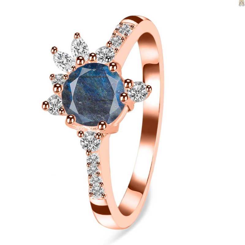 Labradorite & White Topaz Ring LBD-RDR-2406.