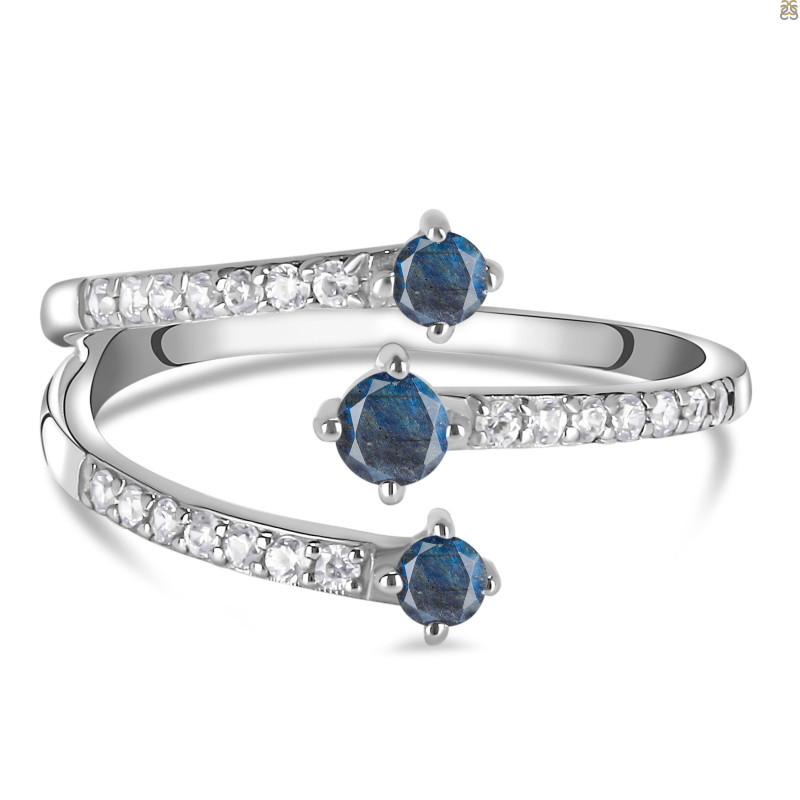 Labradorite & White Topaz Ring LBD-RDR-2520.