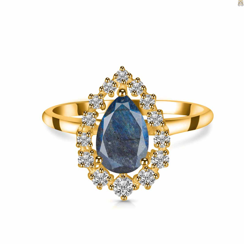 Labradorite & White Topaz Ring LBD-RDR-2770.