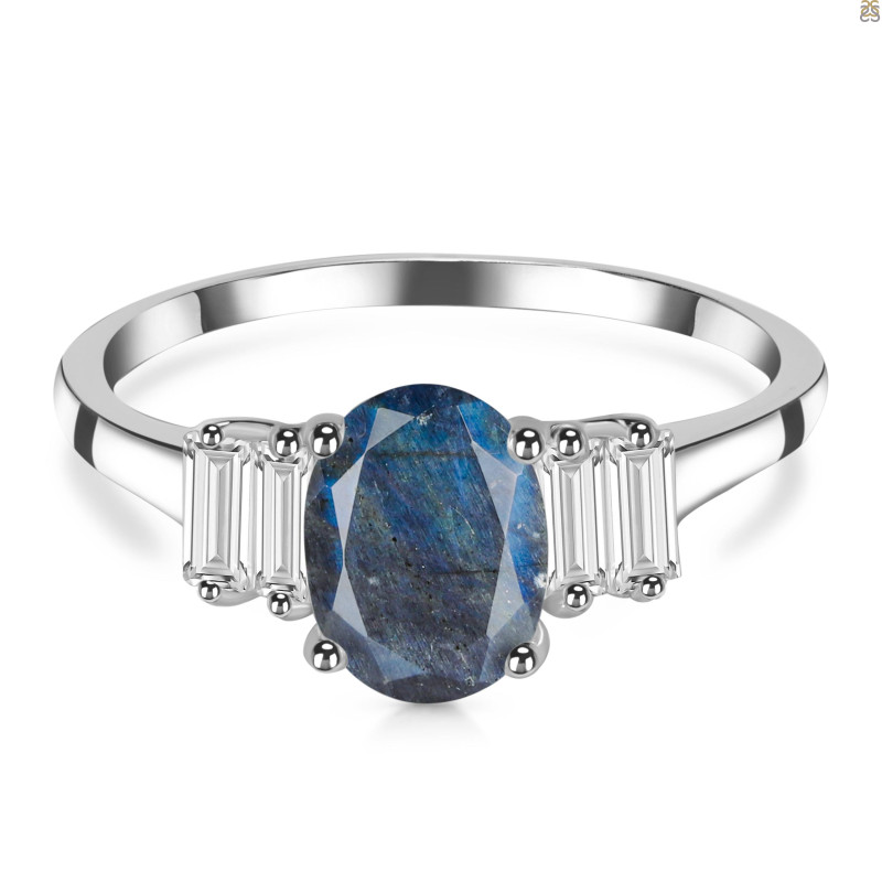 Labradorite & White Topaz Ring LBD-RDR-2861.
