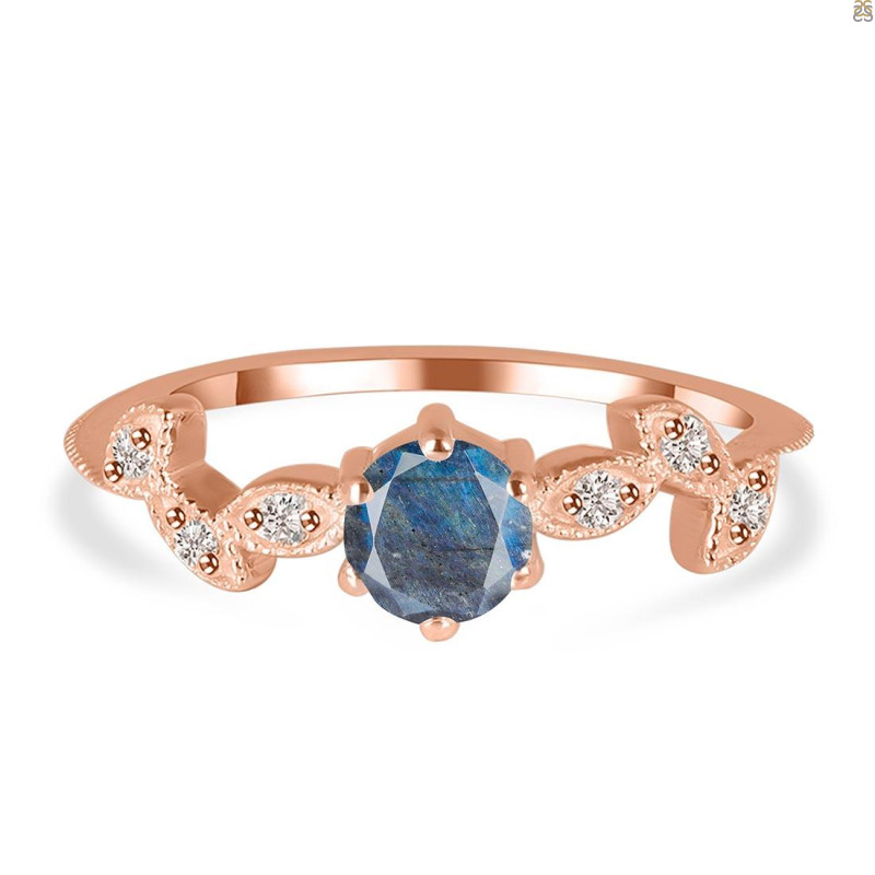 Labradorite & White Topaz Ring LBD-RDR-2981.