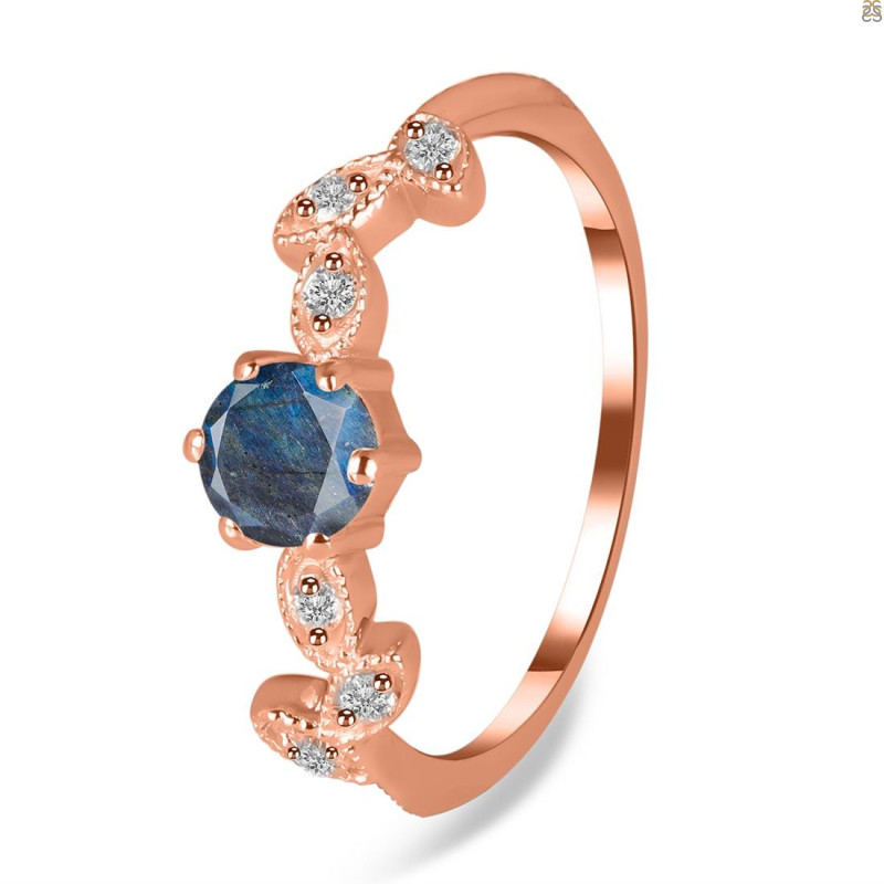 Labradorite & White Topaz Ring LBD-RDR-2981.