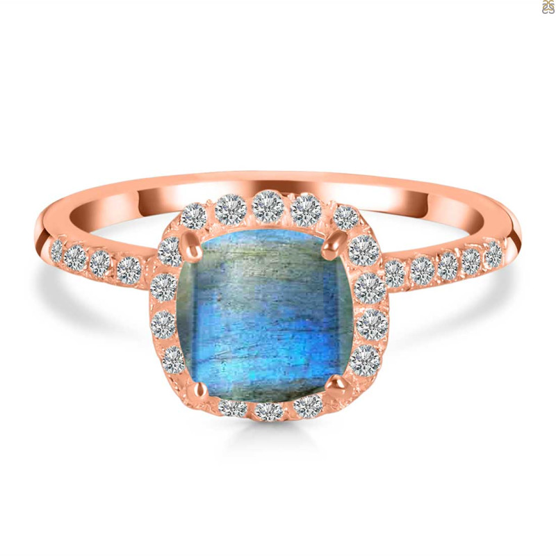 Labradorite & White Topaz Ring LBD-RDR-3119.