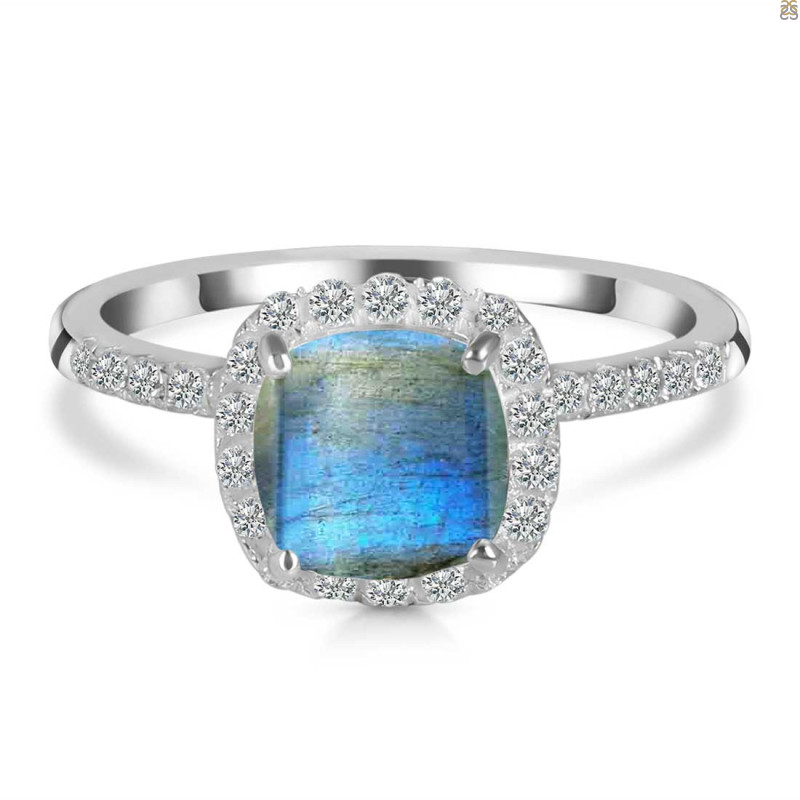 Labradorite & White Topaz Ring LBD-RDR-3119.