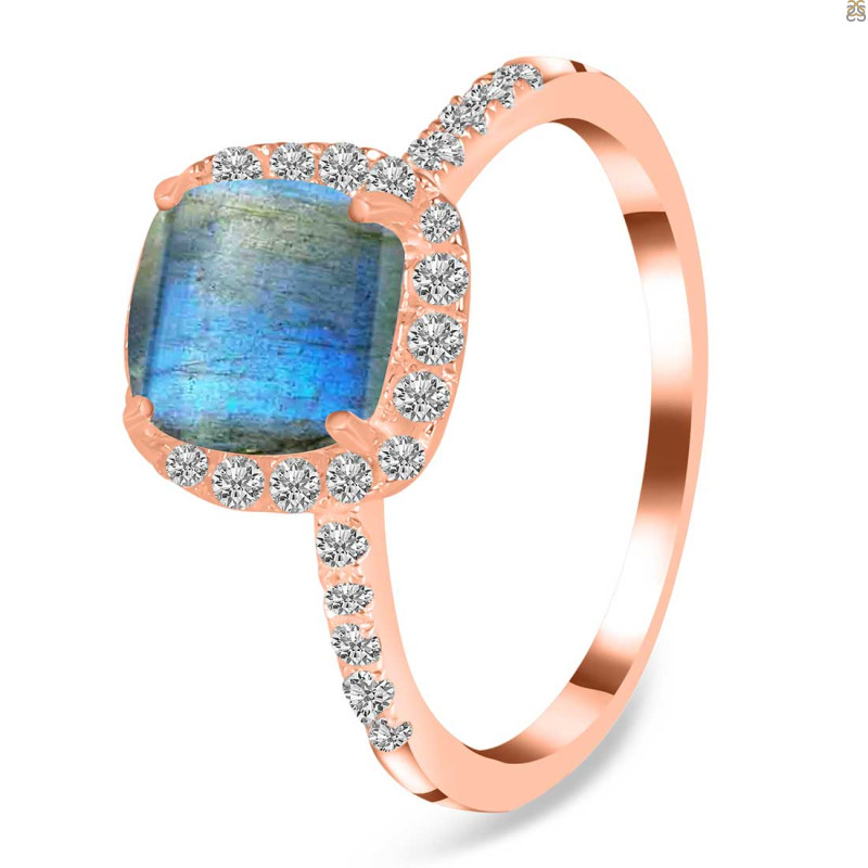 Labradorite & White Topaz Ring LBD-RDR-3119.