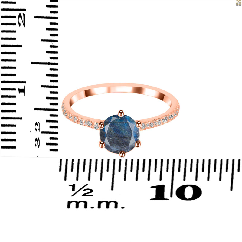 Labradorite & White Topaz Ring LBD-RDR-3140.