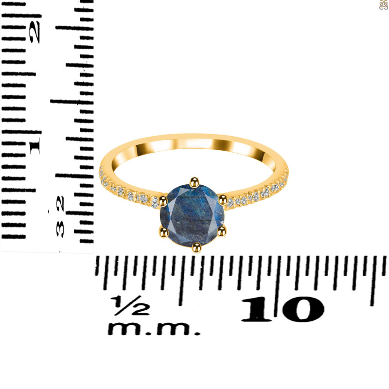 Labradorite & White Topaz Ring LBD-RDR-3140.