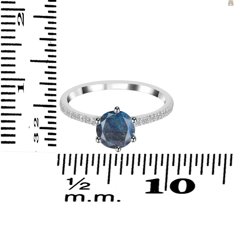 Labradorite & White Topaz Ring LBD-RDR-3140.