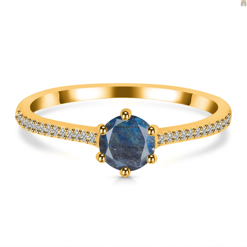 Labradorite & White Topaz Ring LBD-RDR-3143.