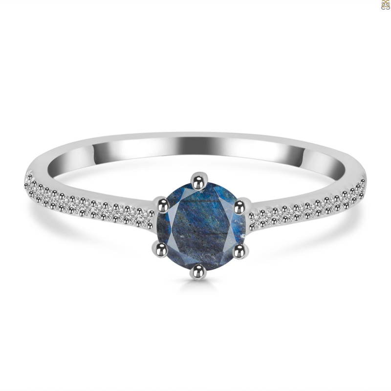 Labradorite & White Topaz Ring LBD-RDR-3143.