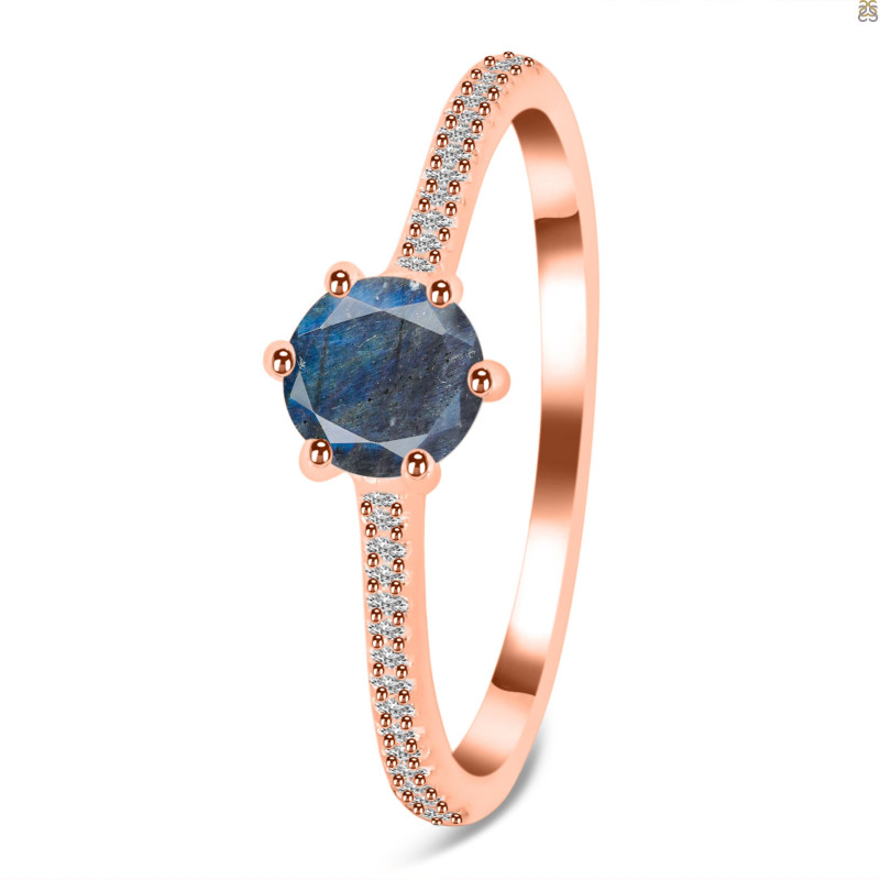 Labradorite & White Topaz Ring LBD-RDR-3143.