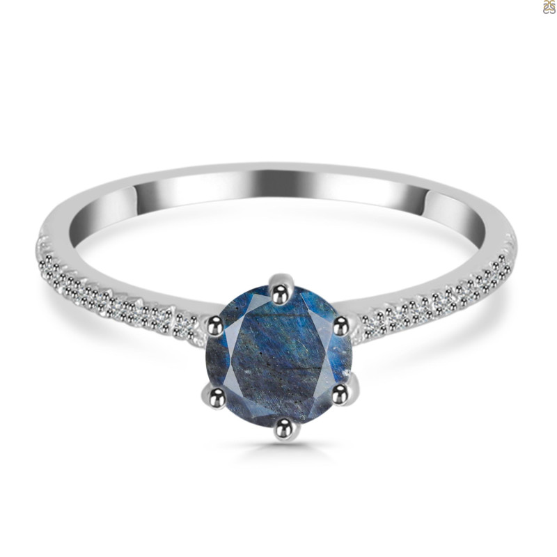 Labradorite & White Topaz Ring LBD-RDR-3144.