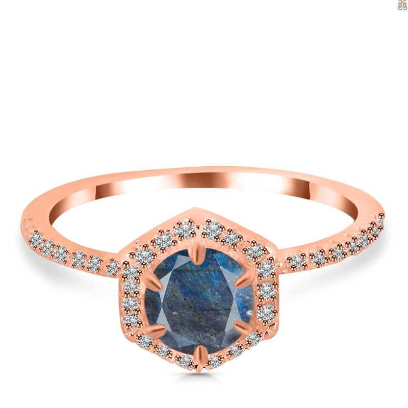 Labradorite & White Topaz Ring LBD-RDR-3146.