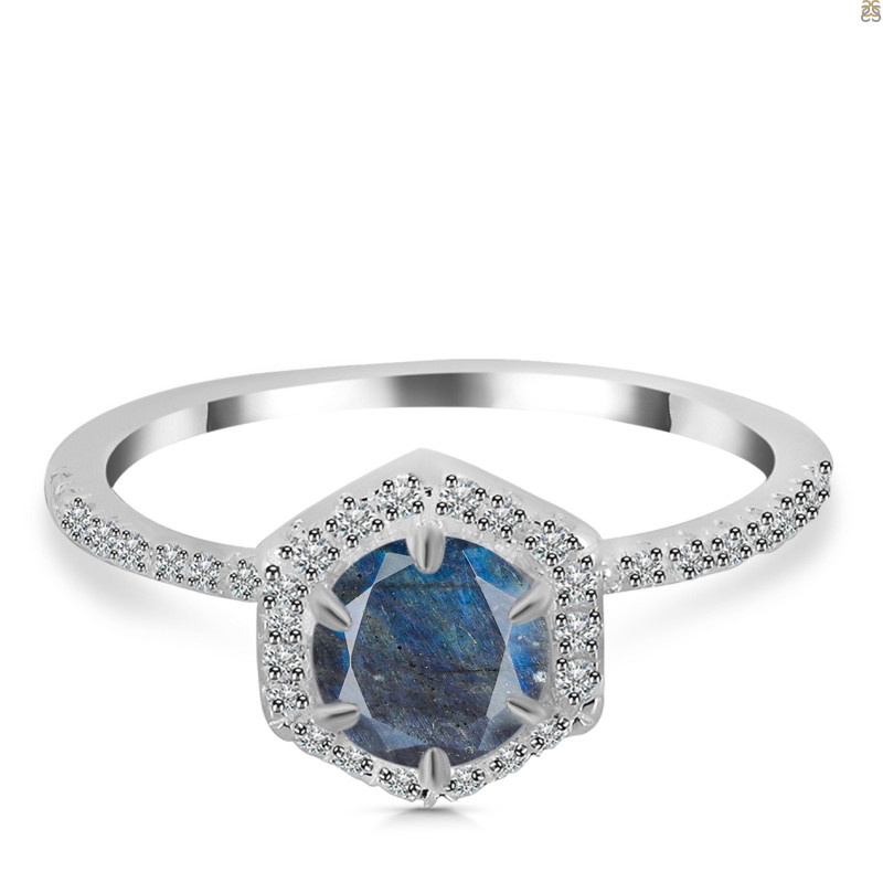 Labradorite & White Topaz Ring LBD-RDR-3146.