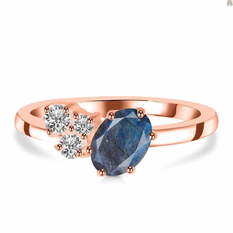 Labradorite & White Topaz Ring LBD-RDR-3153.
