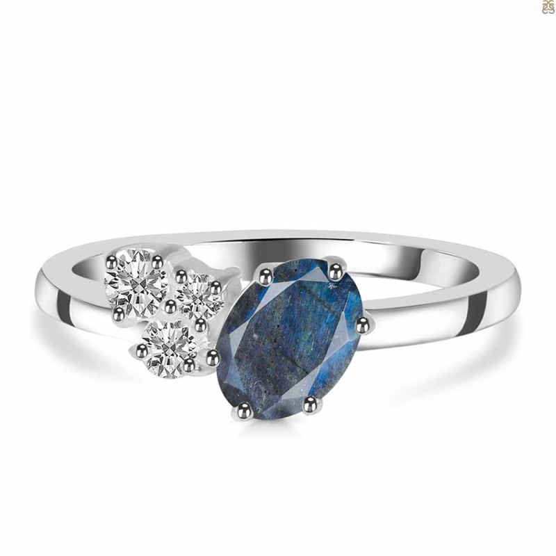 Labradorite & White Topaz Ring LBD-RDR-3153.