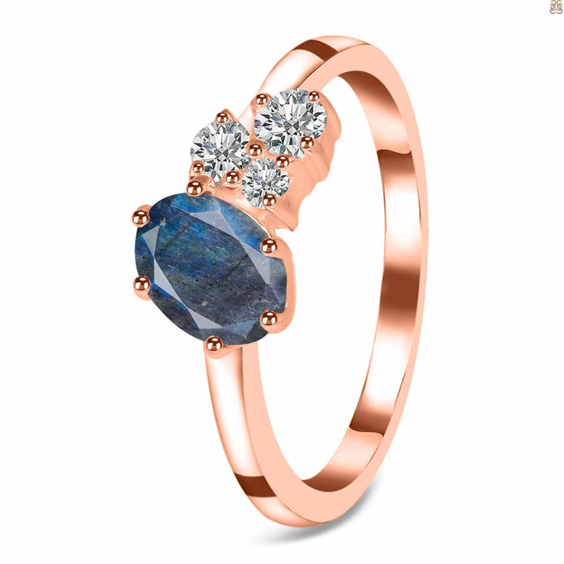 Labradorite & White Topaz Ring LBD-RDR-3153.