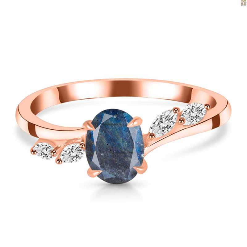 Labradorite & White Topaz Ring LBD-RDR-3163.