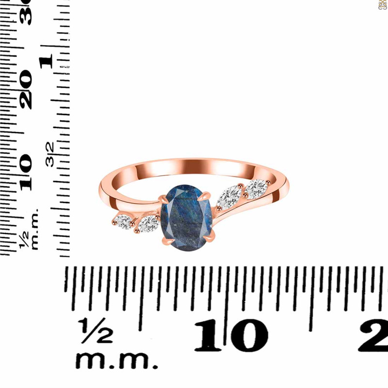Labradorite & White Topaz Ring LBD-RDR-3163.