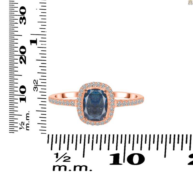 Labradorite & White Topaz Ring LBD-RDR-3263.