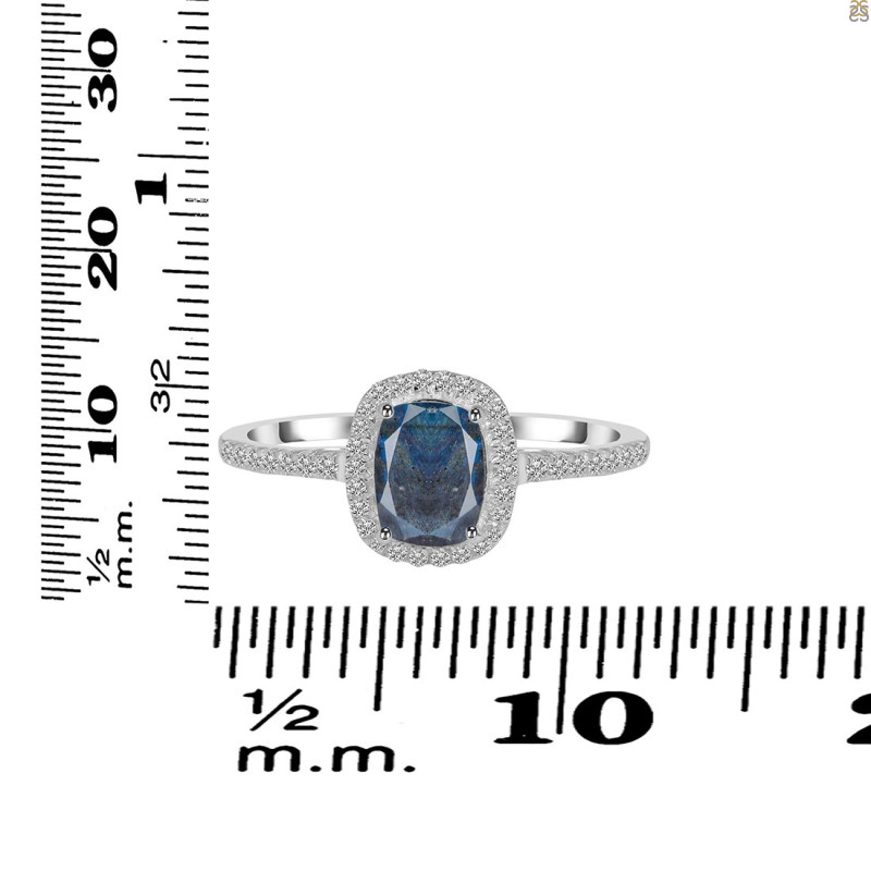 Labradorite & White Topaz Ring LBD-RDR-3263.