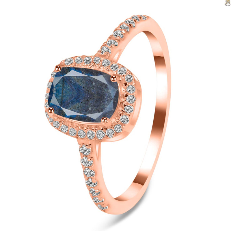 Labradorite & White Topaz Ring LBD-RDR-3263.