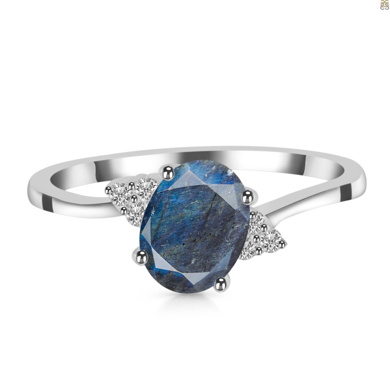 Labradorite & White Topaz Ring LBD-RDR-351.