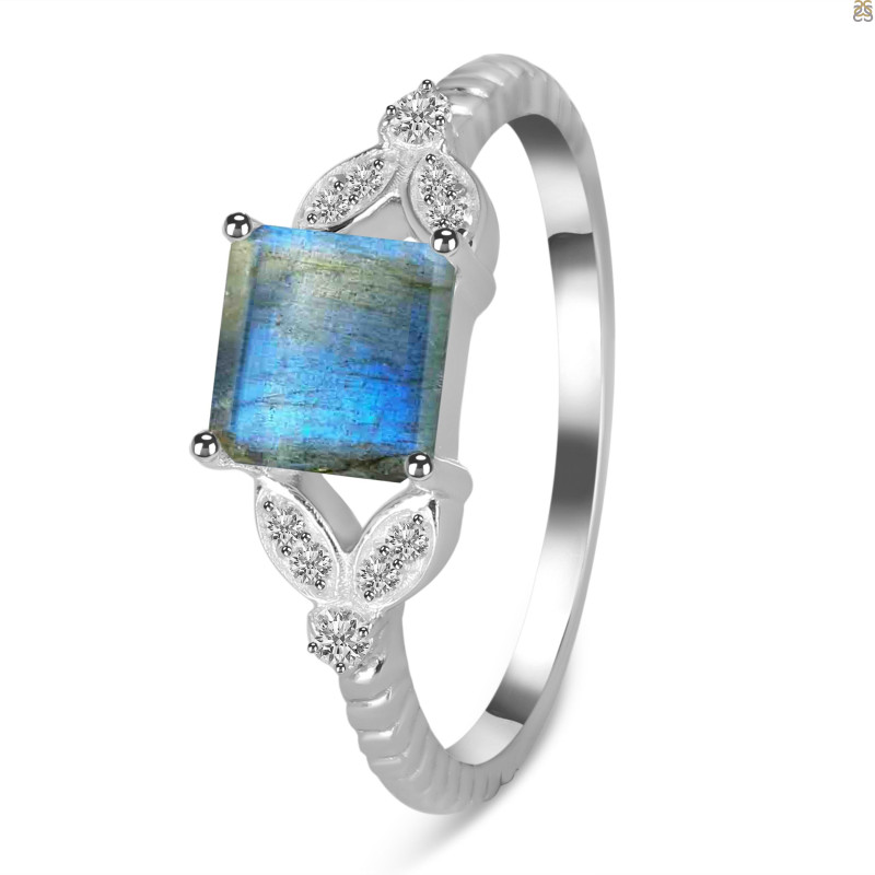 Labradorite & White Topaz Ring LBD-RDR-353.