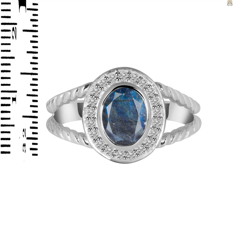 Labradorite & White Topaz Ring LBD-RDR-359.