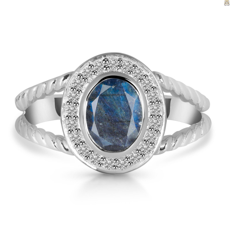 Labradorite & White Topaz Ring LBD-RDR-359.