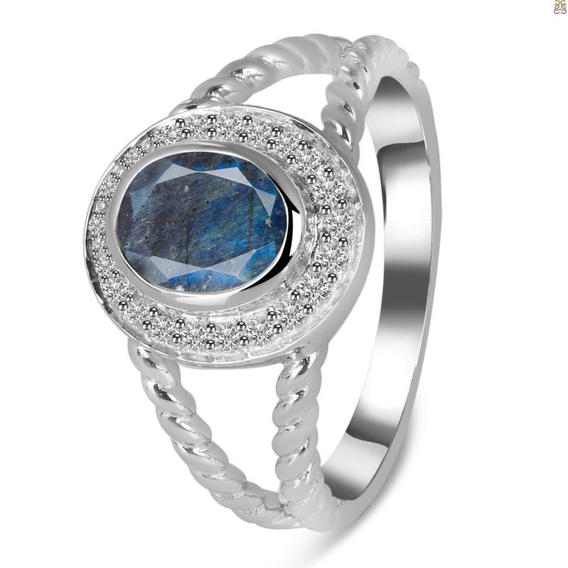Labradorite & White Topaz Ring LBD-RDR-359.