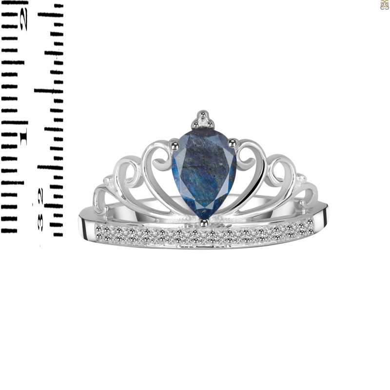 Labradorite & White Topaz Ring LBD-RDR-365.