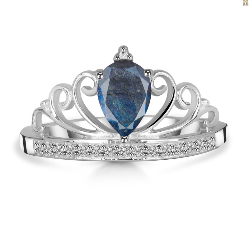 Labradorite & White Topaz Ring LBD-RDR-365.
