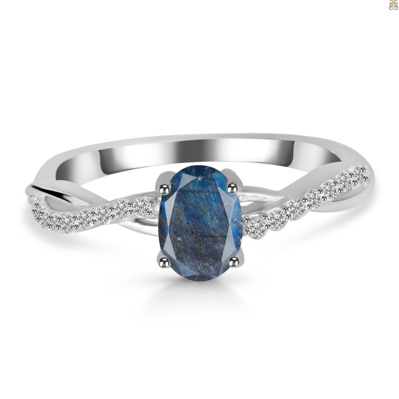 Labradorite & White Topaz Ring LBD-RDR-376.