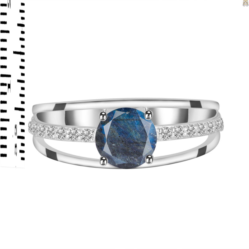 Labradorite & White Topaz Ring LBD-RDR-377.