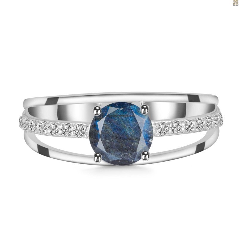 Labradorite & White Topaz Ring LBD-RDR-377.