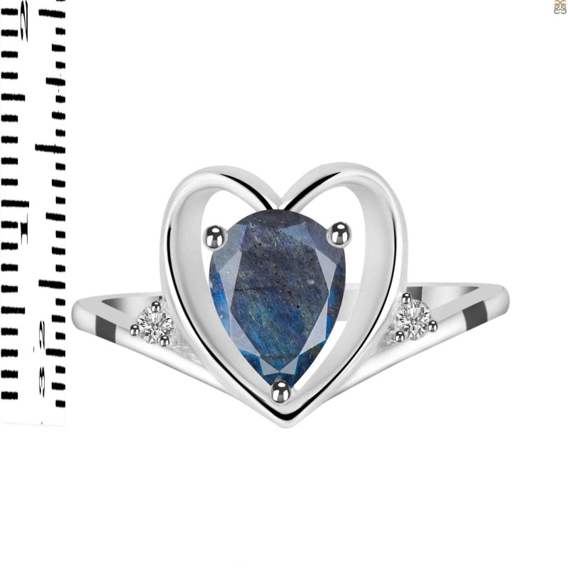 Labradorite & White Topaz Ring LBD-RDR-379.