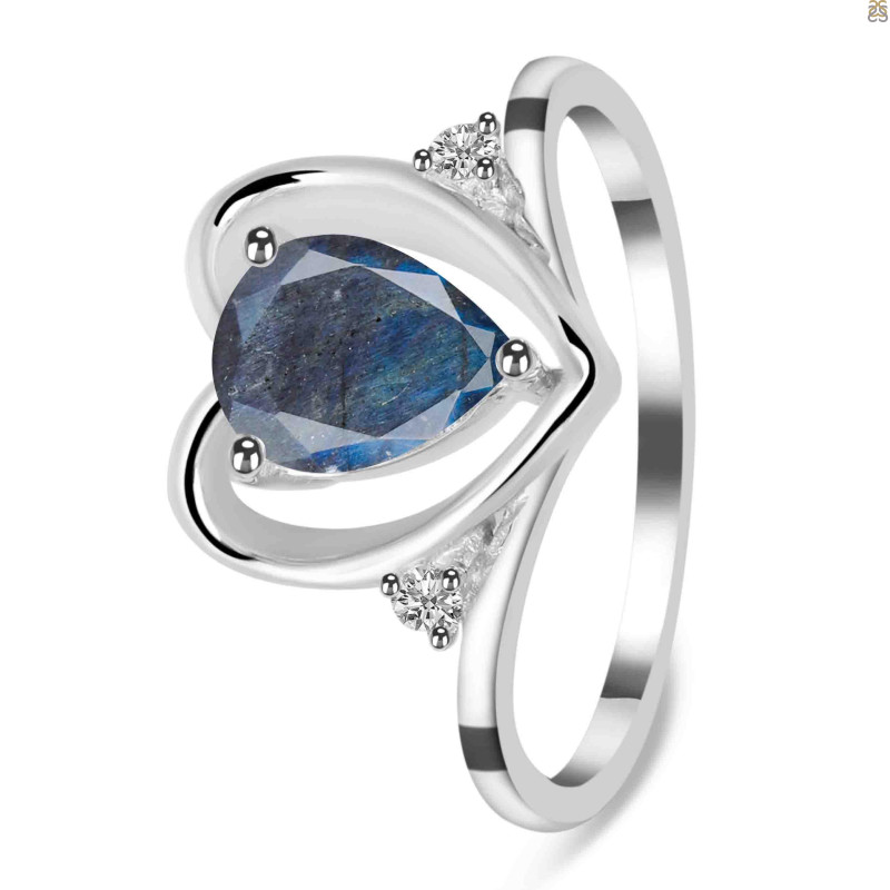 Labradorite & White Topaz Ring LBD-RDR-379.