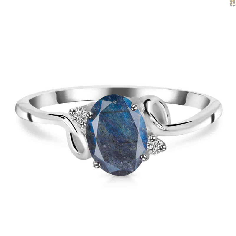Labradorite & White Topaz Ring LBD-RDR-383.