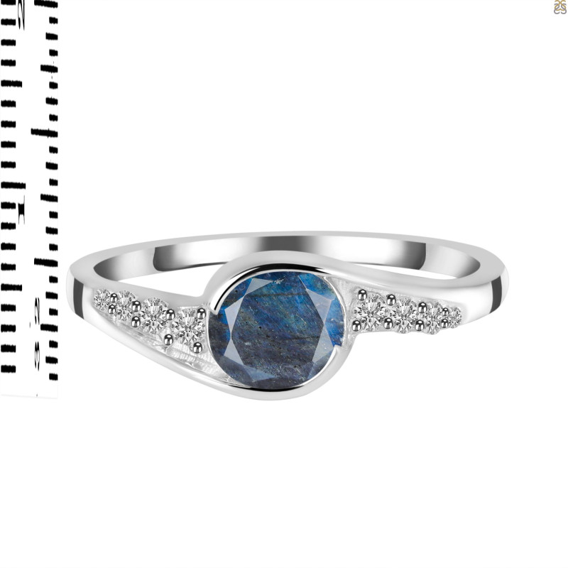 Labradorite & White Topaz Ring LBD-RDR-403.
