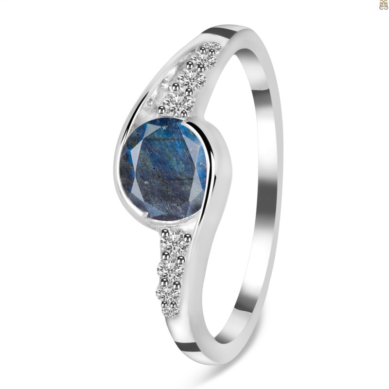 Labradorite & White Topaz Ring LBD-RDR-403.
