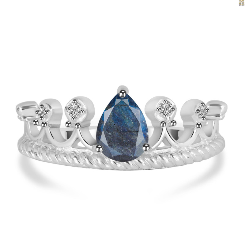 Labradorite & White Topaz Ring LBD-RDR-405.