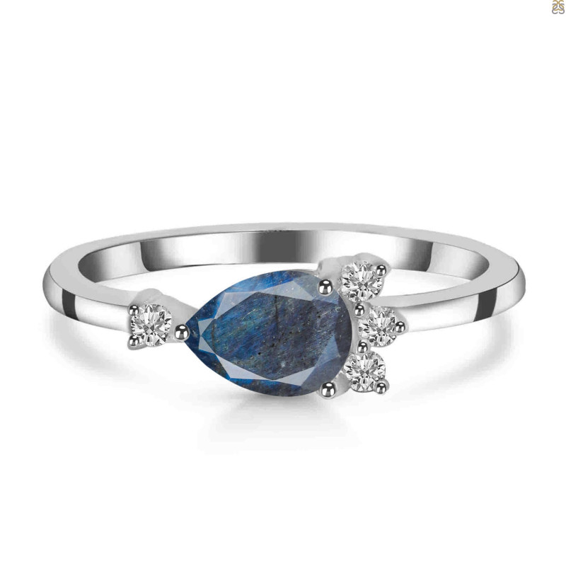 Labradorite & White Topaz Ring LBD-RDR-433.