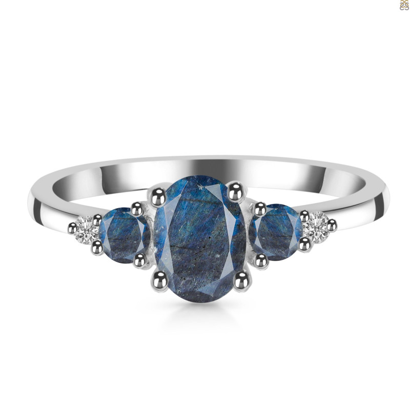 Labradorite & White Topaz Ring LBD-RDR-434.