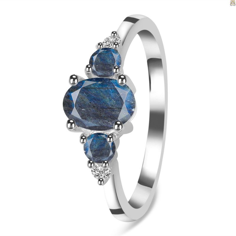 Labradorite & White Topaz Ring LBD-RDR-434.