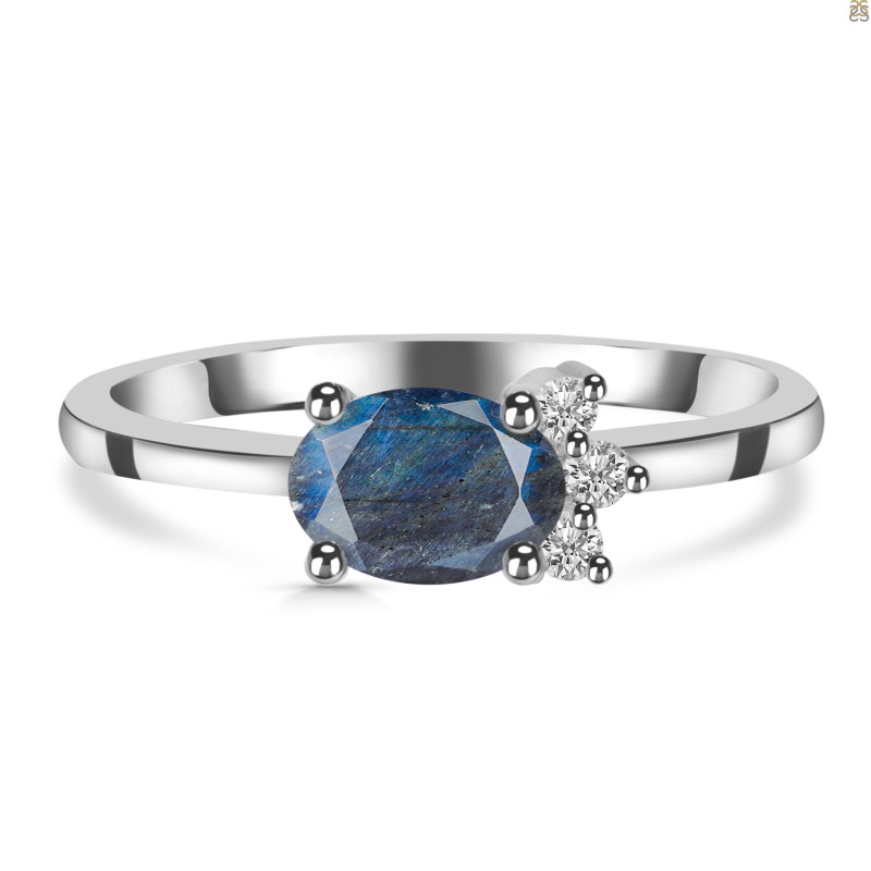 Labradorite & White Topaz Ring LBD-RDR-435.