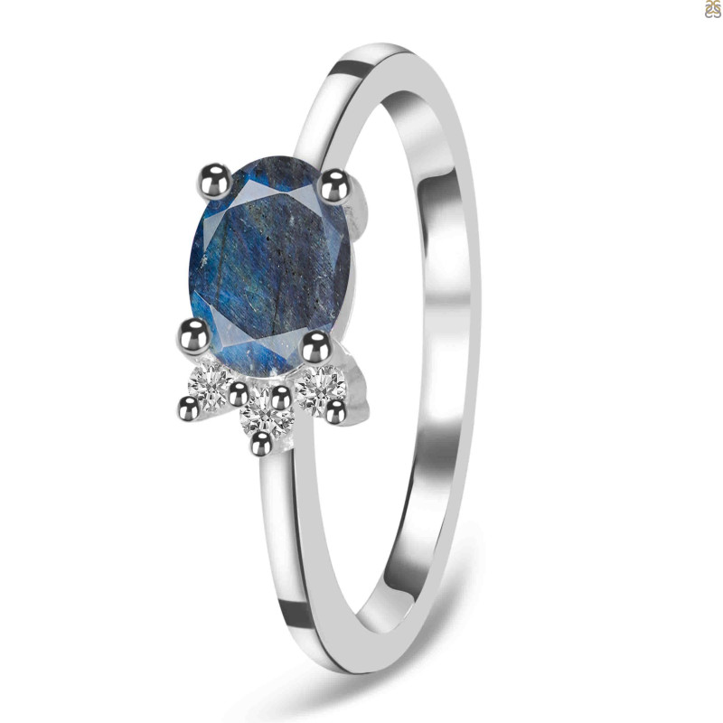 Labradorite & White Topaz Ring LBD-RDR-435.