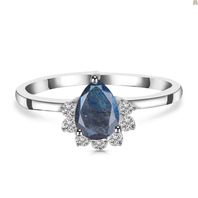 Labradorite & White Topaz Ring LBD-RDR-436.