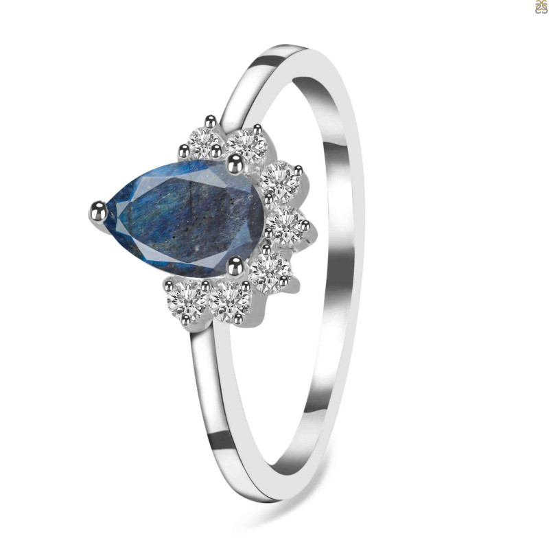 Labradorite & White Topaz Ring LBD-RDR-436.