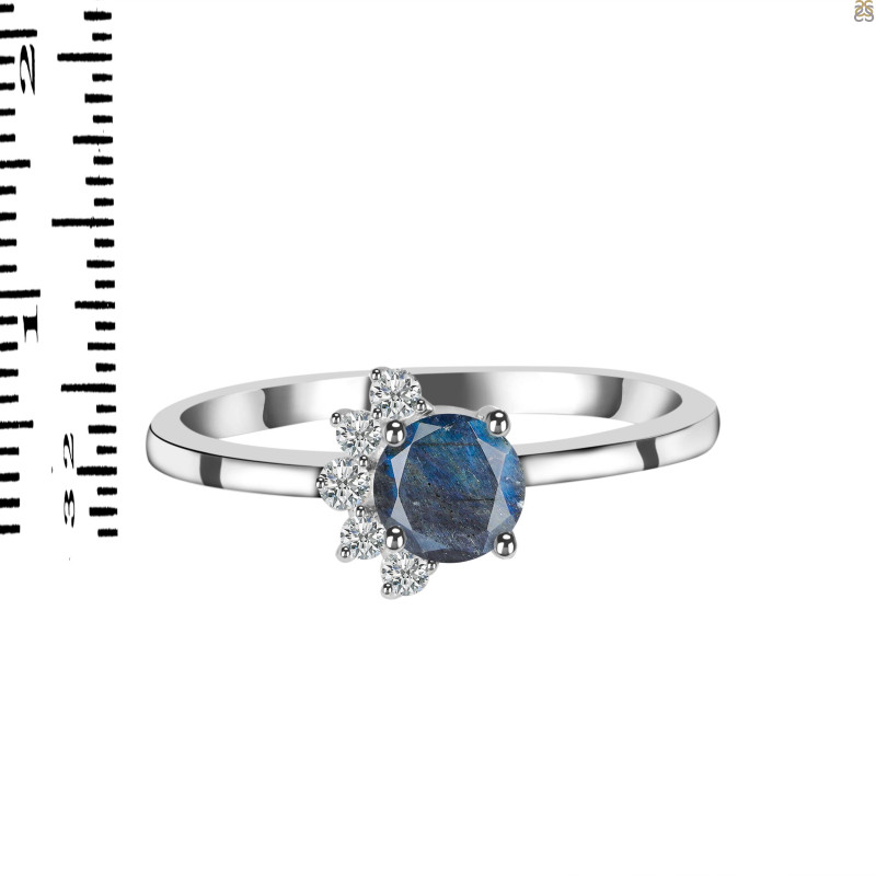 Labradorite & White Topaz Ring LBD-RDR-437.